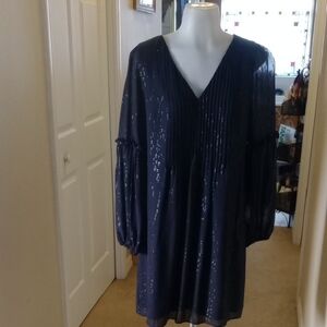 Lilly Pulitzer Silk Black  Tinic Style Dress Size 4